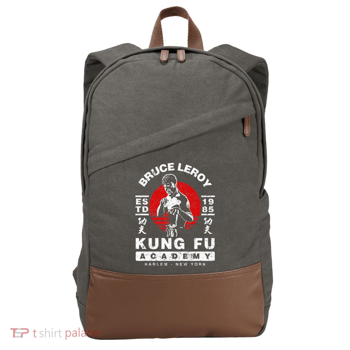 Bruce Leroy Academy  Cotton Canvas Backpack