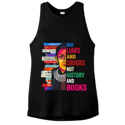 Ban Liars And Crooks Not History And Books Ladies PosiCharge Tri-Blend Wicking Tank