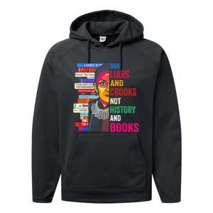 Ban Liars And Crooks Not History And Books Performance Fleece Hoodie