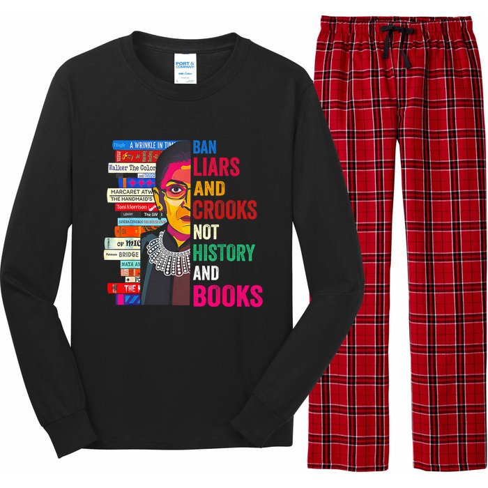 Ban Liars And Crooks Not History And Books Long Sleeve Pajama Set