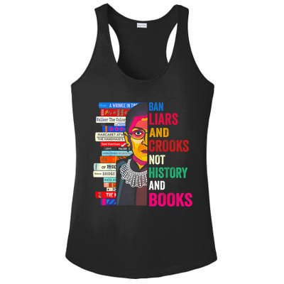 Ban Liars And Crooks Not History And Books Ladies PosiCharge Competitor Racerback Tank
