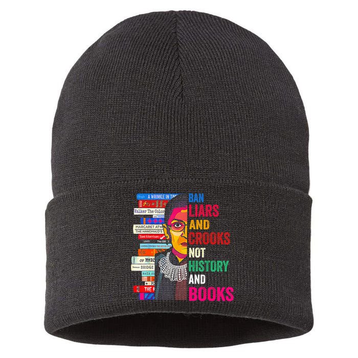 Ban Liars And Crooks Not History And Books Sustainable Knit Beanie