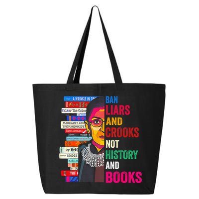 Ban Liars And Crooks Not History And Books 25L Jumbo Tote