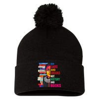 Ban Liars And Crooks Not History And Books Pom Pom 12in Knit Beanie