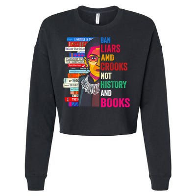 Ban Liars And Crooks Not History And Books Cropped Pullover Crew