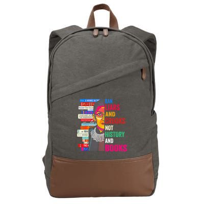 Ban Liars And Crooks Not History And Books Cotton Canvas Backpack