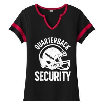 Best Lineman Art Football Appreciation Lineman Ladies Halftime Notch Neck Tee