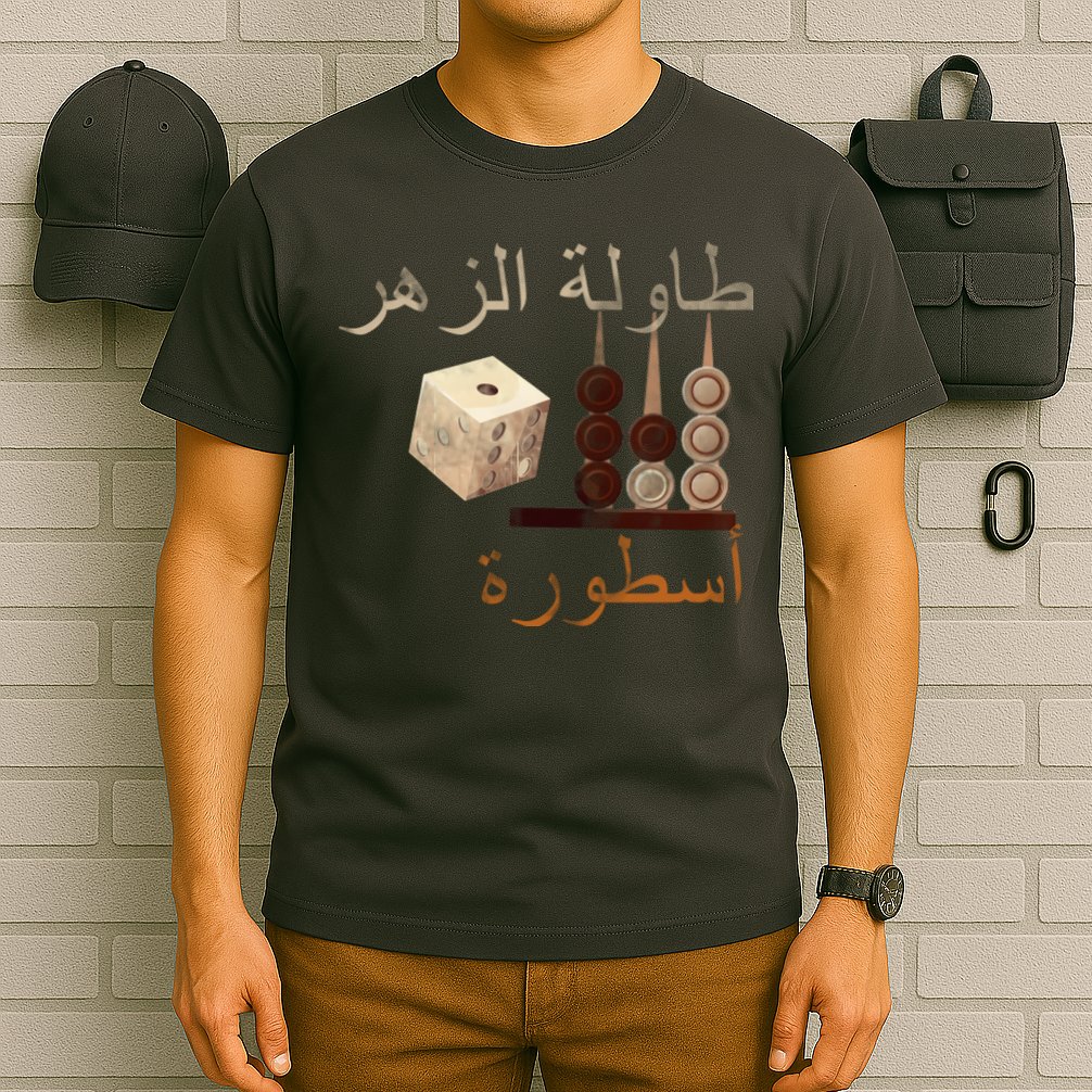 Backgammon Legend Arabic T-Shirt