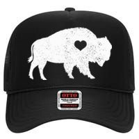 Bison Lover American Buffalo National Park Souvenir High Crown Mesh Back Trucker Hat