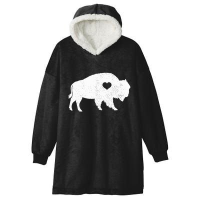 Bison Lover American Buffalo National Park Souvenir Hooded Wearable Blanket
