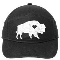 Bison Lover American Buffalo National Park Souvenir 7-Panel Snapback Hat