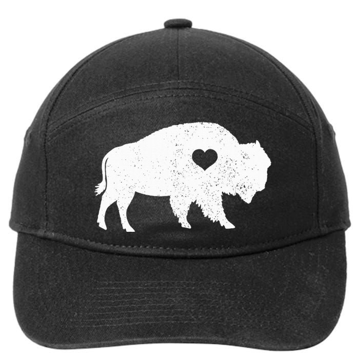 Bison Lover American Buffalo National Park Souvenir 7-Panel Snapback Hat