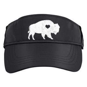 Bison Lover American Buffalo National Park Souvenir Adult Drive Performance Visor