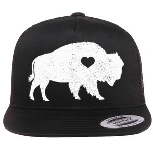 Bison Lover American Buffalo National Park Souvenir Flat Bill Trucker Hat