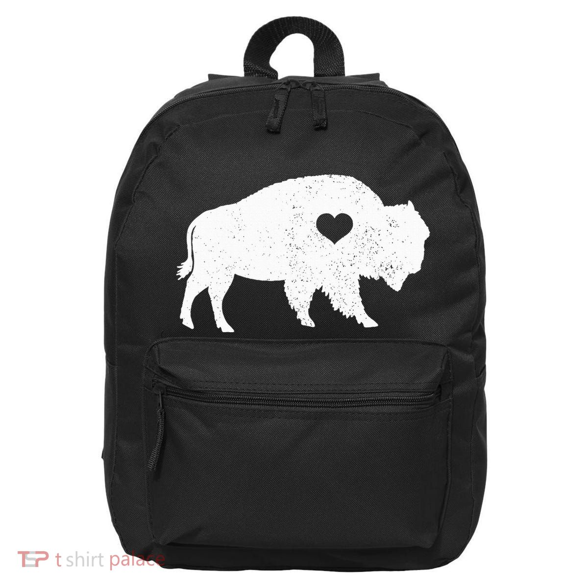 Bison Lover American Buffalo National Park Souvenir 16 in Basic Backpack