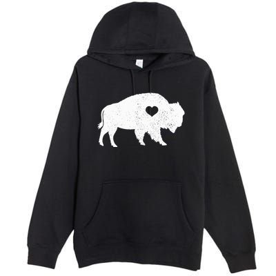 Bison Lover American Buffalo National Park Souvenir Premium Pullover Hoodie