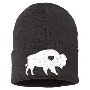 Bison Lover American Buffalo National Park Souvenir Sustainable Knit Beanie