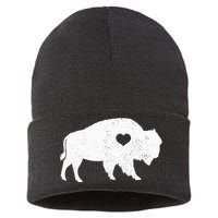 Bison Lover American Buffalo National Park Souvenir Sustainable Knit Beanie