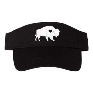 Bison Lover American Buffalo National Park Souvenir Valucap Bio-Washed Visor