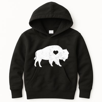 Bison Lover American Buffalo National Park Souvenir Kids Hoodie