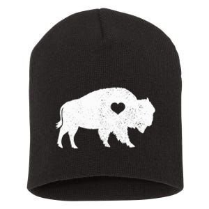 Bison Lover American Buffalo National Park Souvenir Short Acrylic Beanie