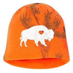 Bison Lover American Buffalo National Park Souvenir Kati - Camo Knit Beanie