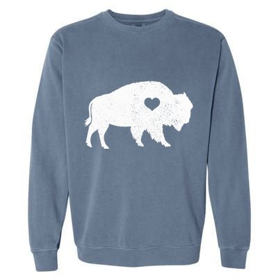 Bison Lover American Buffalo National Park Souvenir Garment-Dyed Sweatshirt