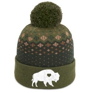 Bison Lover American Buffalo National Park Souvenir The Baniff Cuffed Pom Beanie