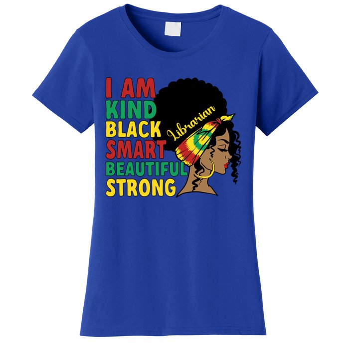 Black Librarian African American Library Worker Meaningful Gift Women's T-Shirt