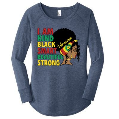 Black Librarian African American Library Worker Meaningful Gift Women's Perfect Tri Tunic Long Sleeve Shirt