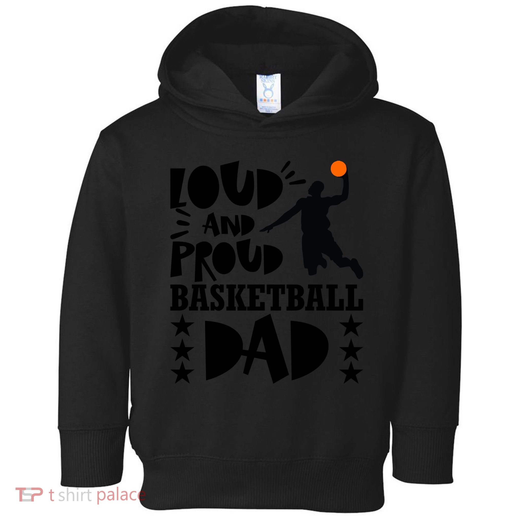 Basketball Loud And Proud Basketball Dad Toddler Hoodie