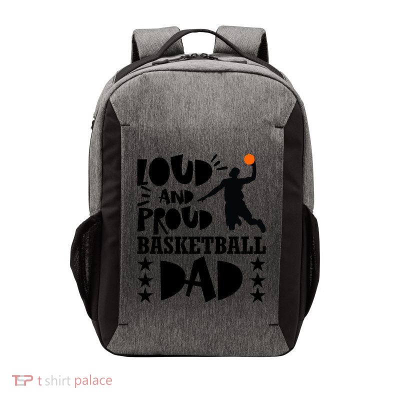 Basketball Loud And Proud Basketball Dad Vector Backpack