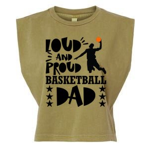 Basketball Loud And Proud Basketball Dad Garment-Dyed Women's Muscle Tee