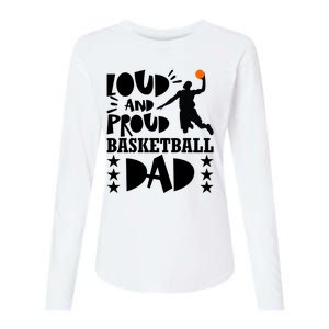 Basketball Loud And Proud Basketball Dad Womens Cotton Relaxed Long Sleeve T-Shirt