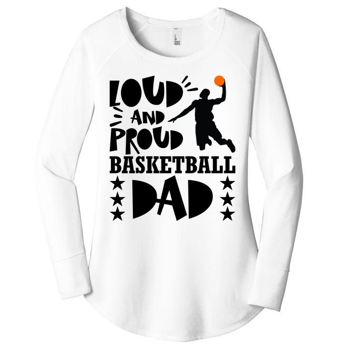 Basketball Loud And Proud Basketball Dad Women's Perfect Tri Tunic Long Sleeve Shirt