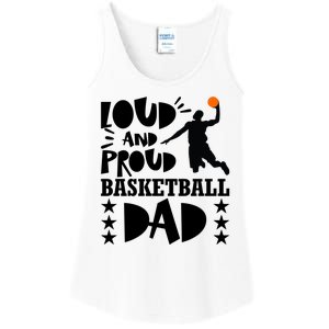 Basketball Loud And Proud Basketball Dad Ladies Essential Tank