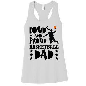 Basketball Loud And Proud Basketball Dad Women's Racerback Tank