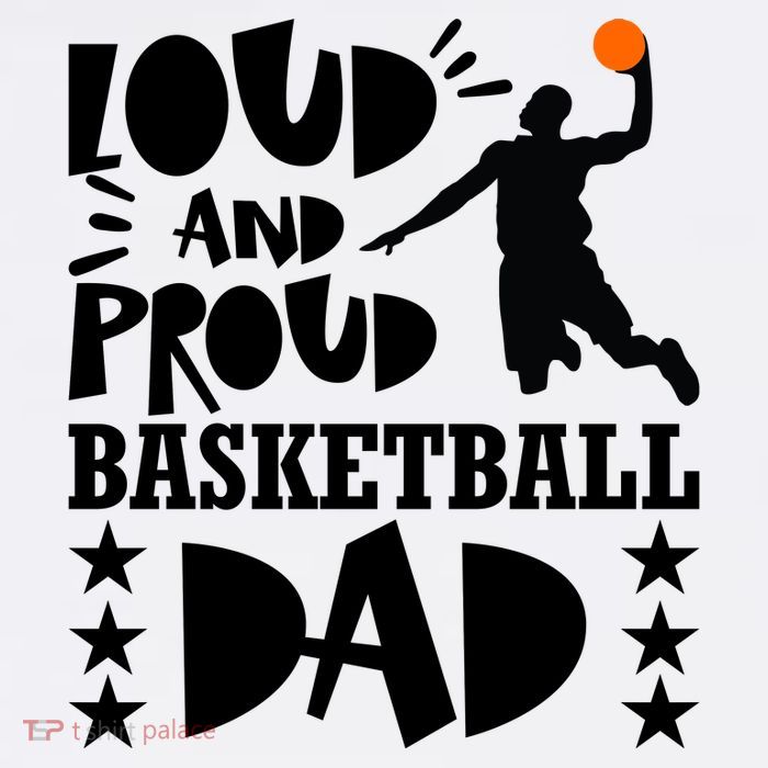 Basketball Loud And Proud Basketball Dad Womens T-Shirt