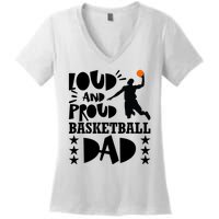 Basketball Loud And Proud Basketball Dad Women's V-Neck T-Shirt