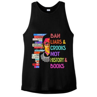 Ban Liars And Crooks Not History And Book Ladies PosiCharge Tri-Blend Wicking Tank
