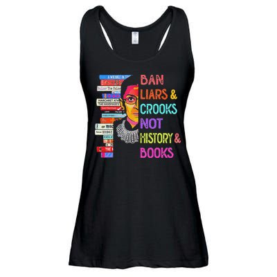 Ban Liars And Crooks Not History And Book Ladies Essential Flowy Tank