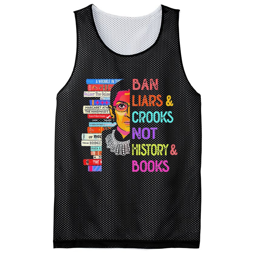 Ban Liars And Crooks Not History And Book Mesh Reversible Basketball Jersey Tank