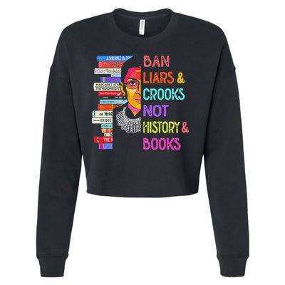 Ban Liars And Crooks Not History And Book Cropped Pullover Crew