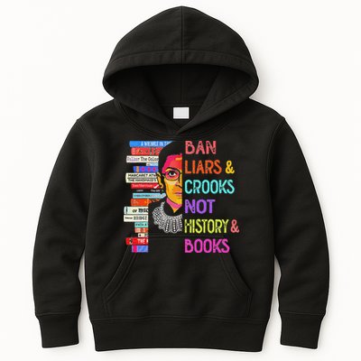 Ban Liars And Crooks Not History And Book Kids Hoodie