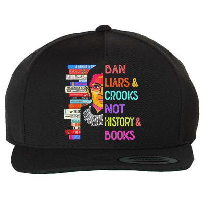Ban Liars And Crooks Not History And Book Wool Snapback Cap
