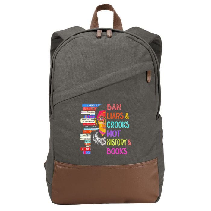 Ban Liars And Crooks Not History And Book Cotton Canvas Backpack