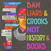 Ban Liars And Crooks Not History And Book Cotton Canvas Backpack