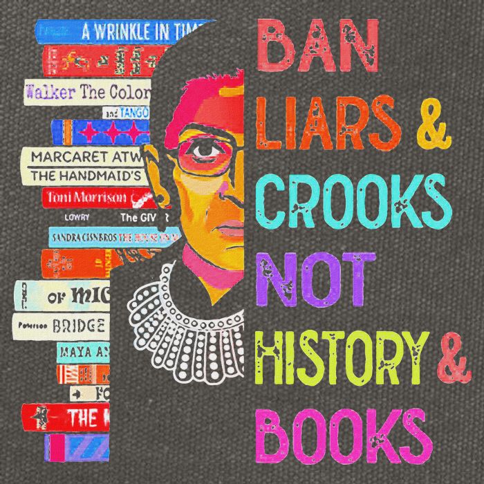 Ban Liars And Crooks Not History And Book Cotton Canvas Backpack