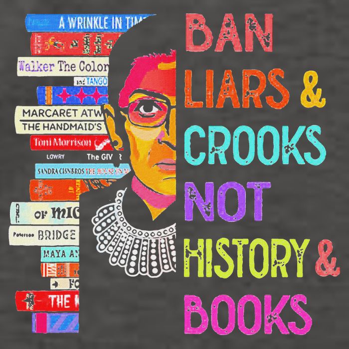 Ban Liars And Crooks Not History And Book Vector Backpack