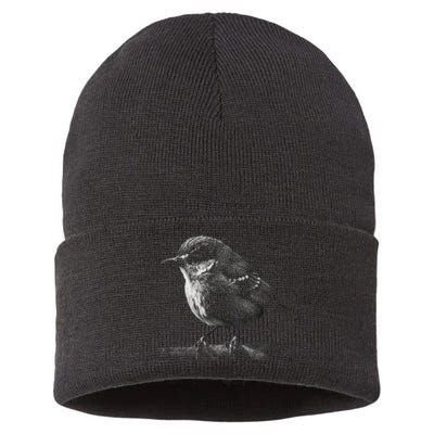 Bird Lover Artwork Animal Motif Bird Sustainable Knit Beanie